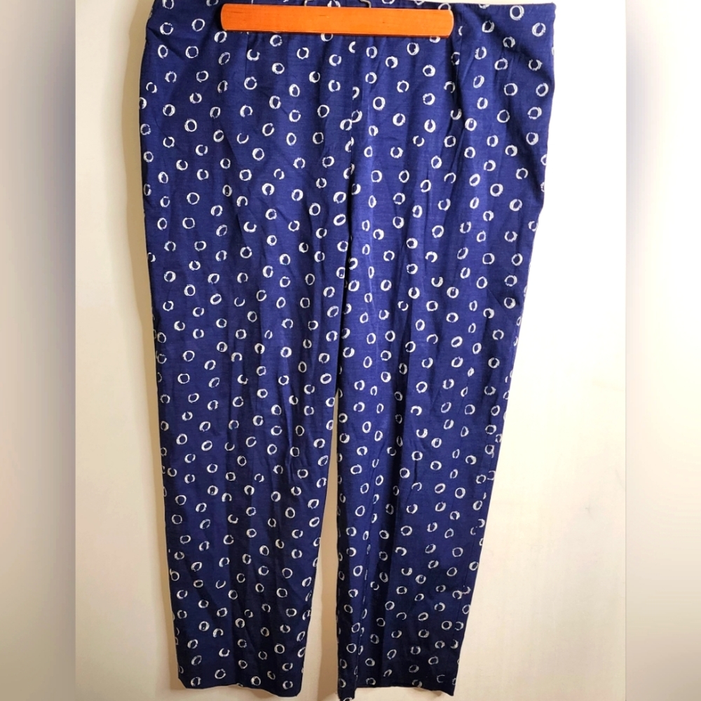 Talbot blue stretch capris 18